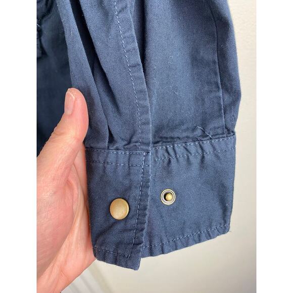 Lily Aldridge for Velvet by Graham & Spencer S Blue Military Utility Jacket - Picture 4 of 12